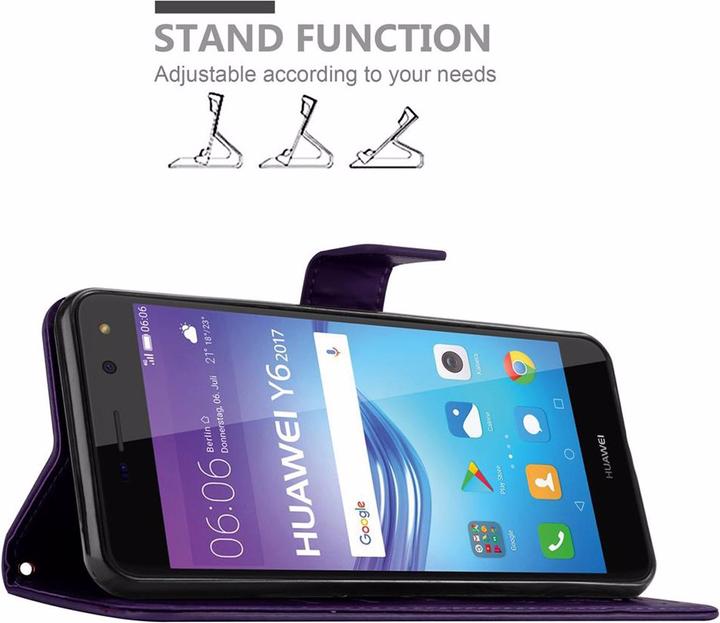 Immagine prodotto Cadorabo Copertina del libro di fiori (Huawei Y6 (2017), Huawei Y5 (2017))