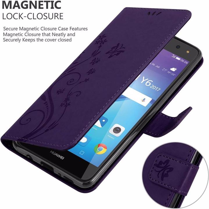 Immagine prodotto Cadorabo Copertina del libro di fiori (Huawei Y6 (2017), Huawei Y5 (2017))