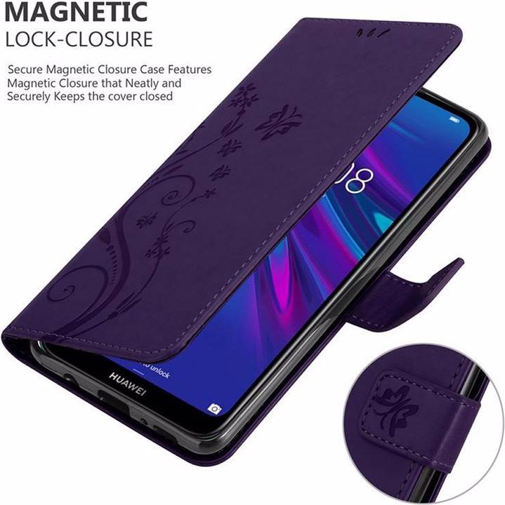 Image du produit Cadorabo Couverture du livre de fleurs (Huawei Y6 (2019))