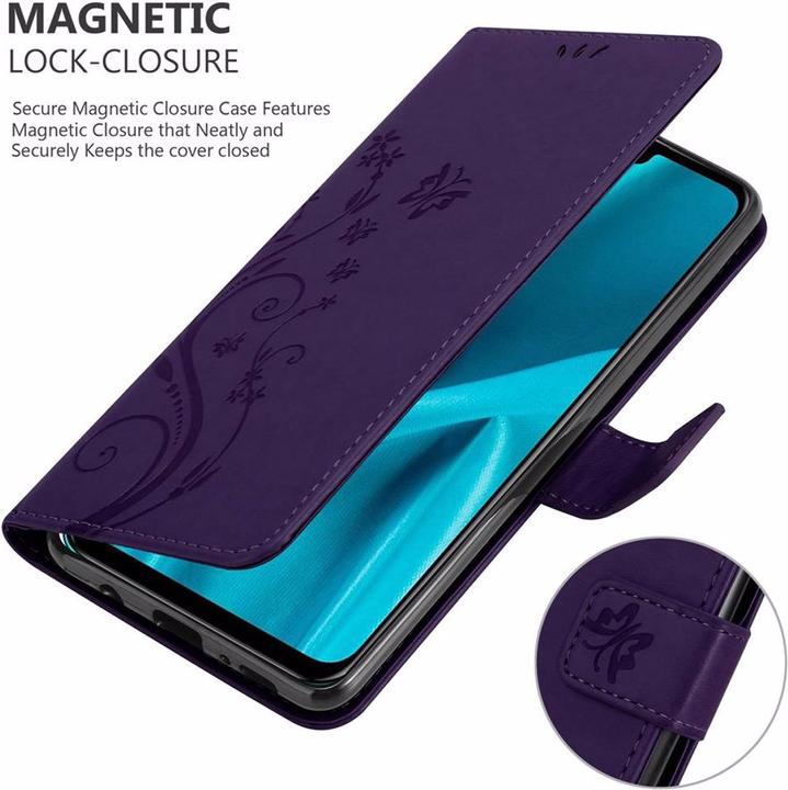 Actual product image Cadorabo Flower Book Cover (Huawei Y9 (2019))