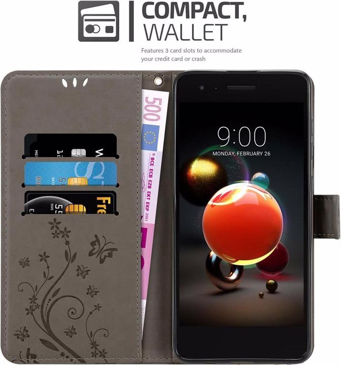 Actual product image Cadorabo Flower Book Cover (LG K8)