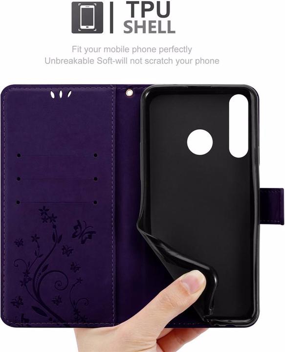 Actual product image Cadorabo Flower Book Cover (Huawei Nova 4)