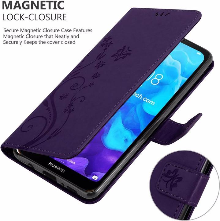Immagine prodotto Cadorabo Copertina del libro di fiori (Huawei Y6 Pro)
