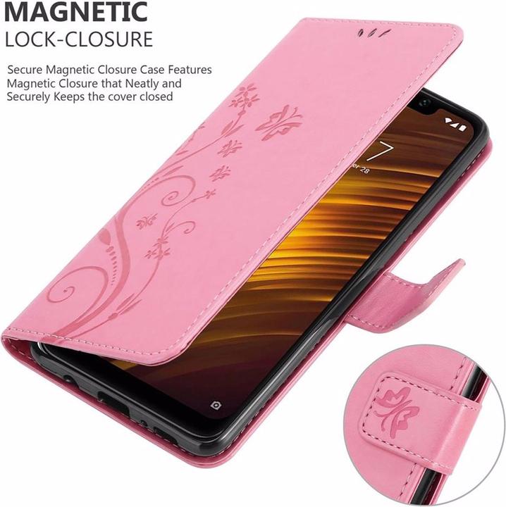 Image du produit Cadorabo Couverture du livre de fleurs (Xiaomi Pocophone F1)