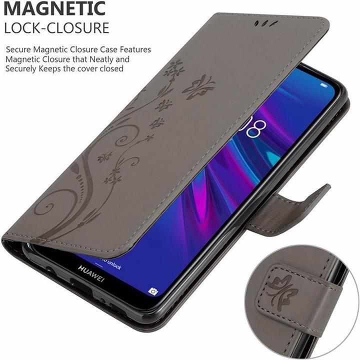 Image du produit Cadorabo Couverture du livre de fleurs (Huawei Y6 (2019))