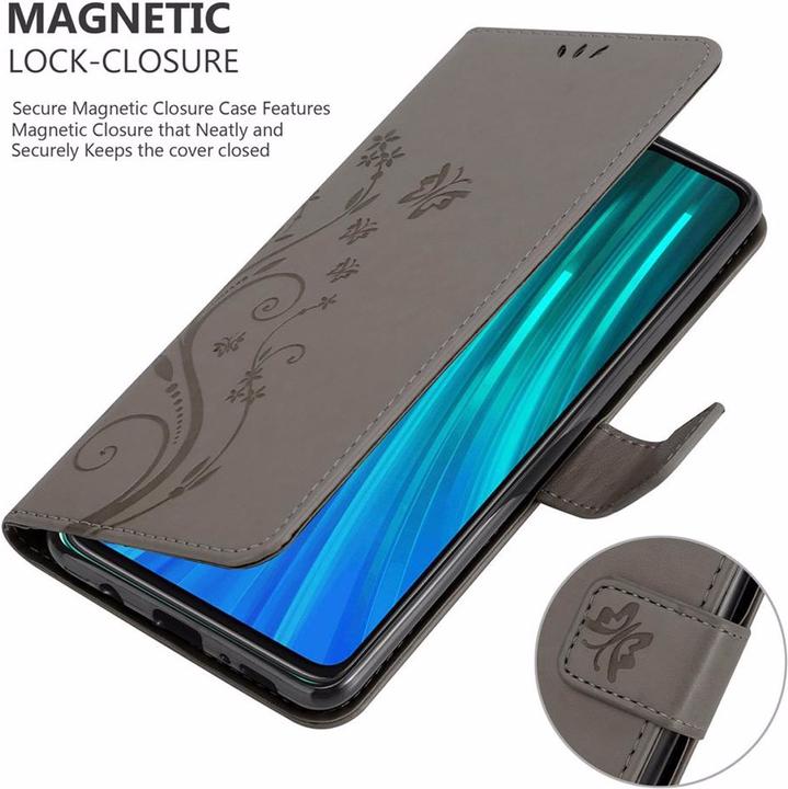 Actual product image Cadorabo Flower Book Cover (Xiaomi Redmi Note 8 Pro)