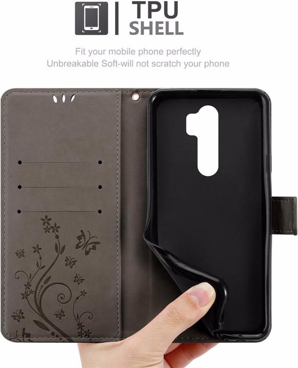 Actual product image Cadorabo Flower Book Cover (Xiaomi Redmi Note 8 Pro)