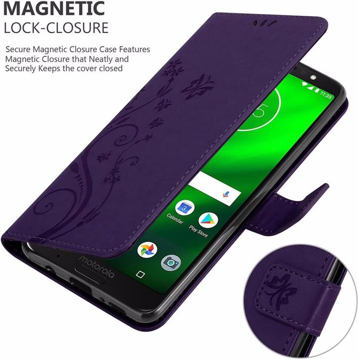 Immagine prodotto Cadorabo Copertina del libro di fiori (Motorola Moto G6 Plus)