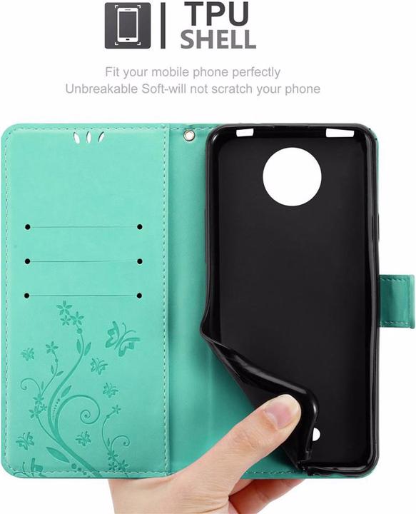 Actual product image Cadorabo Flower Book Cover (Motorola Moto C Plus)