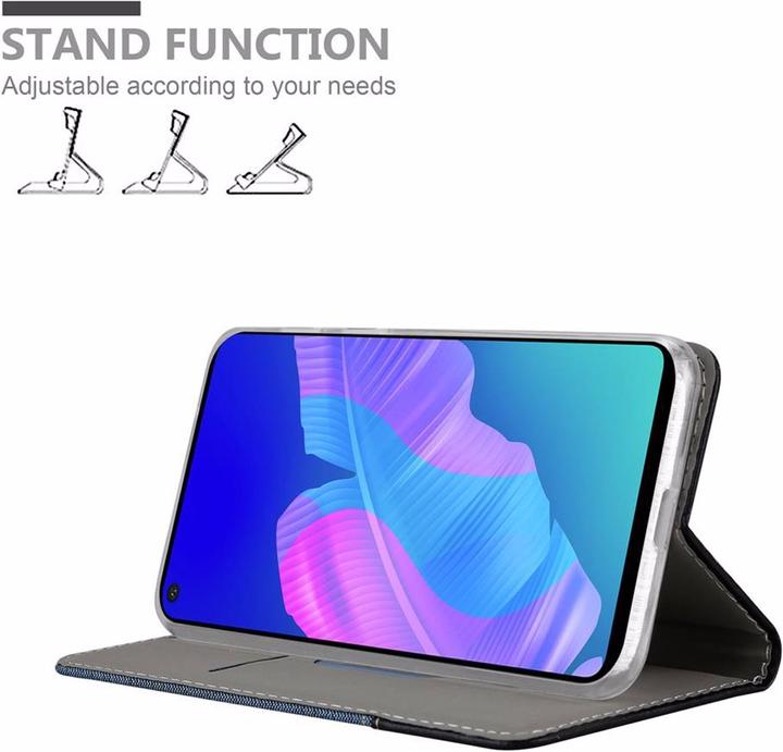 Produktbild Cadorabo Book Jeans Optik Cover (Huawei P40 Lite E)