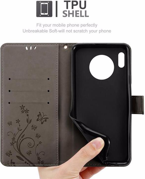 Actual product image Cadorabo Flower Book Cover (Mate 30)