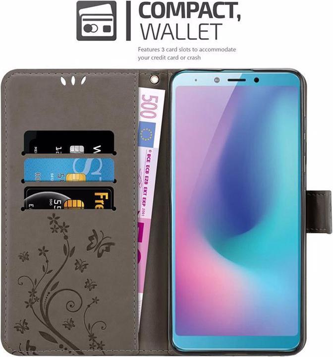 Actual product image Cadorabo Flower Book Cover (Samsung Galaxy A6s)