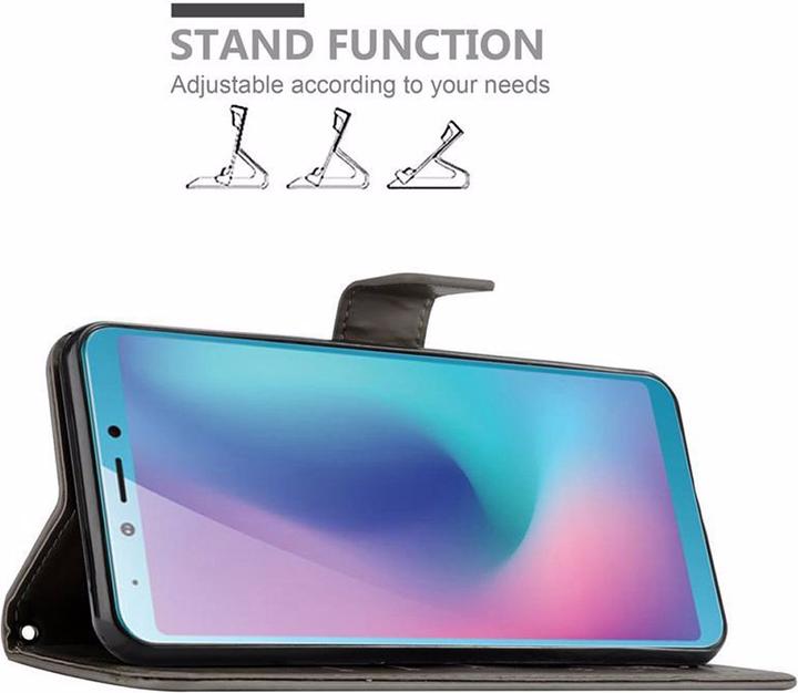 Actual product image Cadorabo Flower Book Cover (Samsung Galaxy A6s)