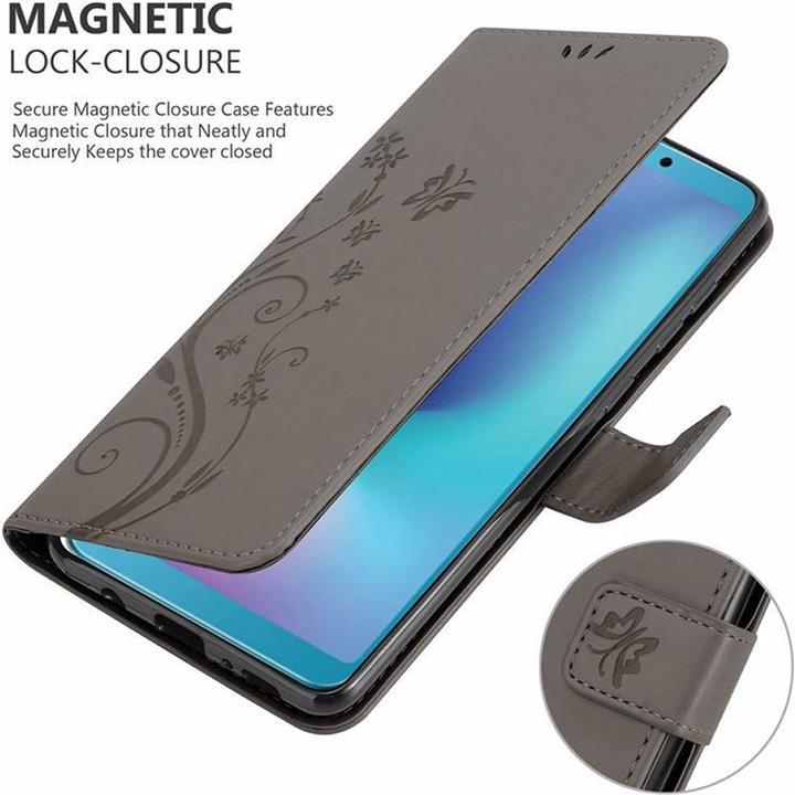 Actual product image Cadorabo Flower Book Cover (Samsung Galaxy A6s)