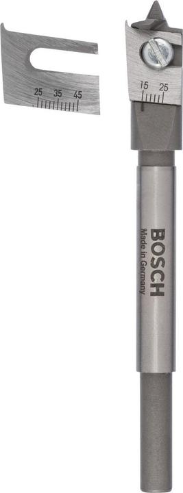 Image du produit Bosch Professional Zubehör Mèches à fraiser plates, réglables, hexagonales 15 - 45 mm, 25 - 45 mm, 120 mm (45 mm)
