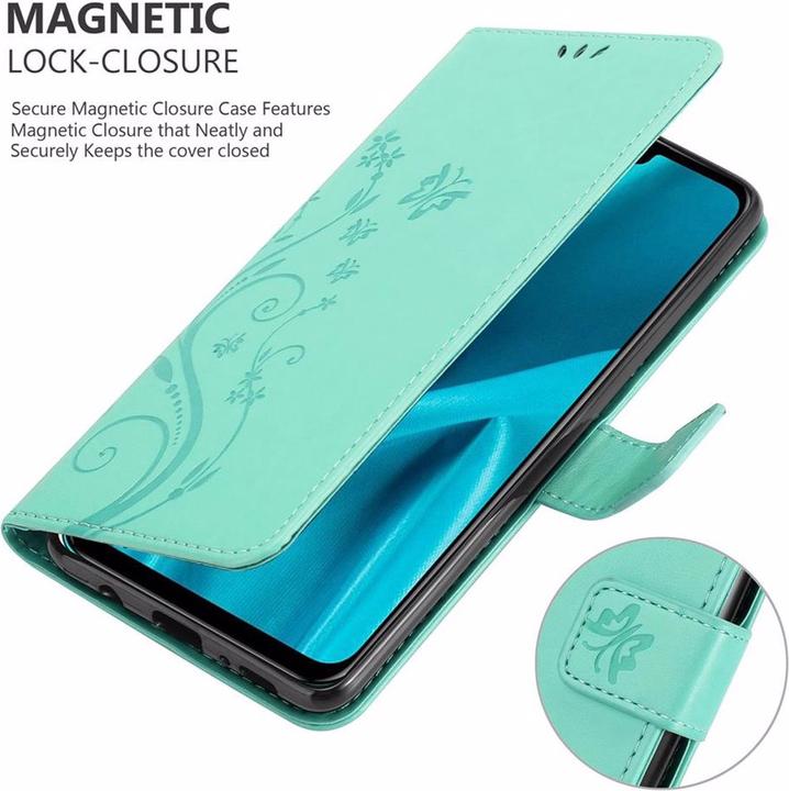 Actual product image Cadorabo Flower Book Cover (Huawei Y9 (2019))
