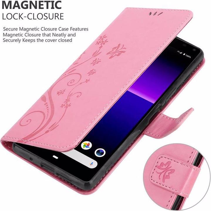 Produktbild Cadorabo Flower Book Cover (Sony Xperia 8)