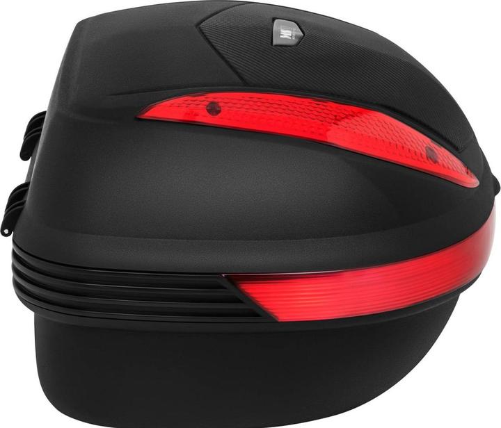 Produktbild MSW Topcase Motorradkoffer Roller Koffer 38 L Karbonbeschichtung inkl. Adapterplatte