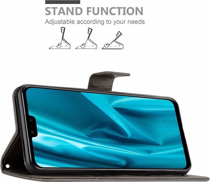 Actual product image Cadorabo Flower Book Cover (Huawei Y9 (2019))