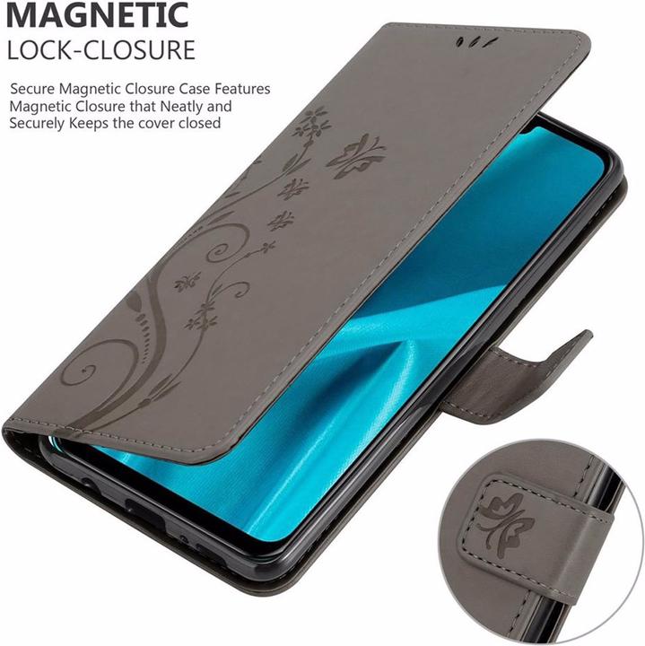 Actual product image Cadorabo Flower Book Cover (Huawei Y9 (2019))