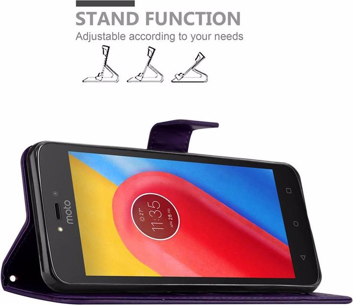 Productafbeelding Cadorabo Bloemen Boekomslag (Motorola Moto C)