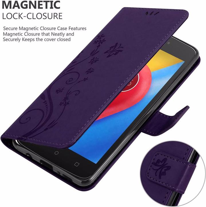 Productafbeelding Cadorabo Bloemen Boekomslag (Motorola Moto C)