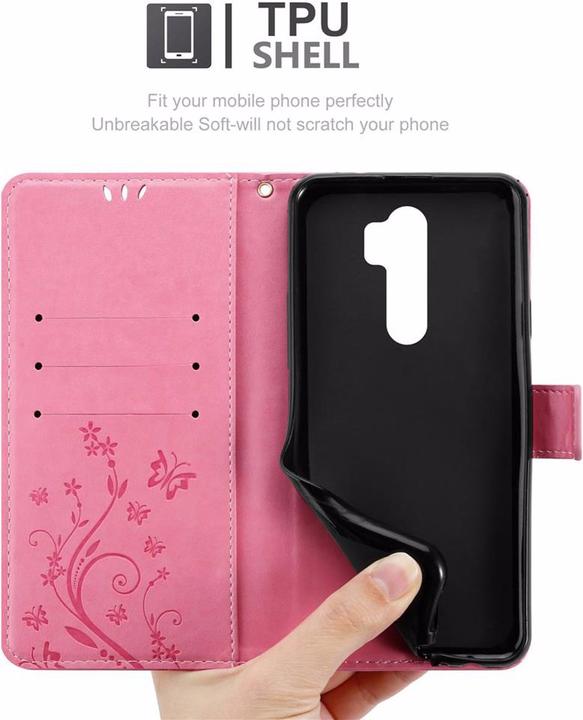 Actual product image Cadorabo Flower Book Cover (Xiaomi Redmi Note 8 Pro)
