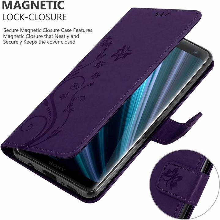 Actual product image Cadorabo Flower Book Cover (Sony Xperia XZ3)
