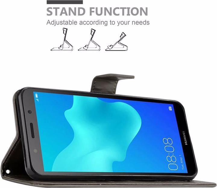 Produktbild Cadorabo Flower Book Cover (Huawei Y5 (2018), Huawei Y5 Prime 2018)