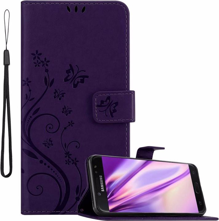 Image du produit Cadorabo Couverture du livre de fleurs (Samsung Galaxy J7 2018)
