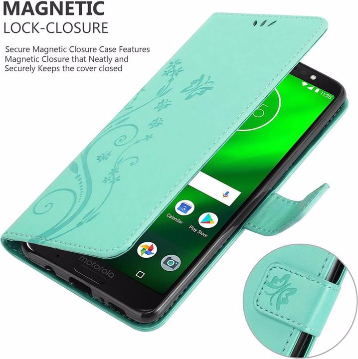Immagine prodotto Cadorabo Copertina del libro di fiori (Motorola Moto G6 Plus)
