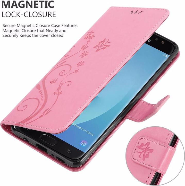 Image du produit Cadorabo Couverture du livre de fleurs (Samsung Galaxy J7 2018)