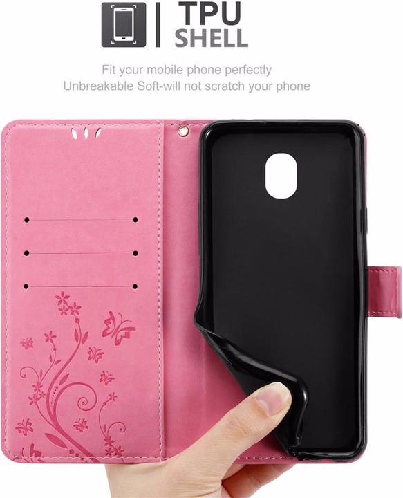 Image du produit Cadorabo Couverture du livre de fleurs (Samsung Galaxy J7 2018)