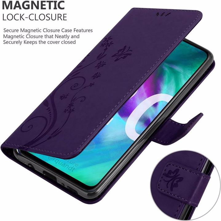 Productafbeelding Cadorabo Bloemen Boekomslag (TCL 20S, Huawei Nova 5T, LG K20)