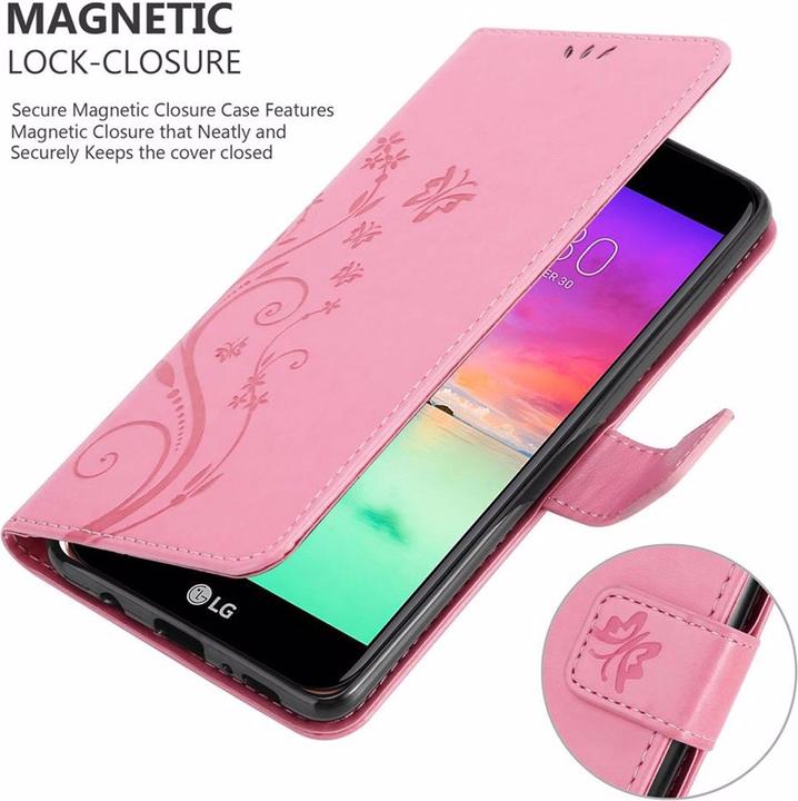 Actual product image Cadorabo Flower Book Cover (K11, LG K11 Plus, LG K10 2018)