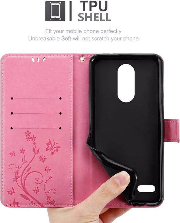 Actual product image Cadorabo Flower Book Cover (K11, LG K11 Plus, LG K10 2018)