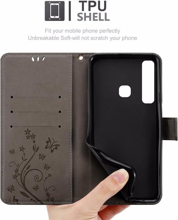 Produktbild Cadorabo Flower Book Cover (Samsung Galaxy A9 (2018))
