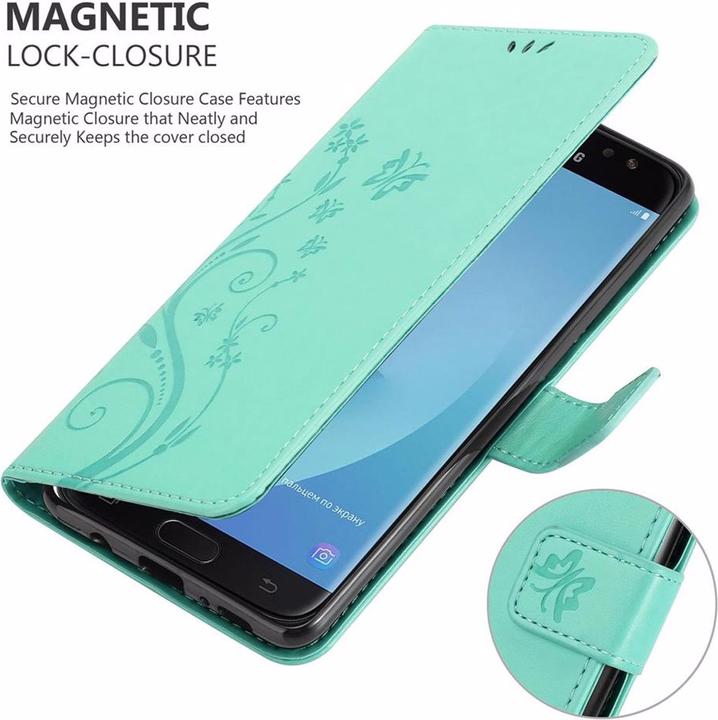 Produktbild Cadorabo Flower Book Cover (Samsung Galaxy J7 2018)