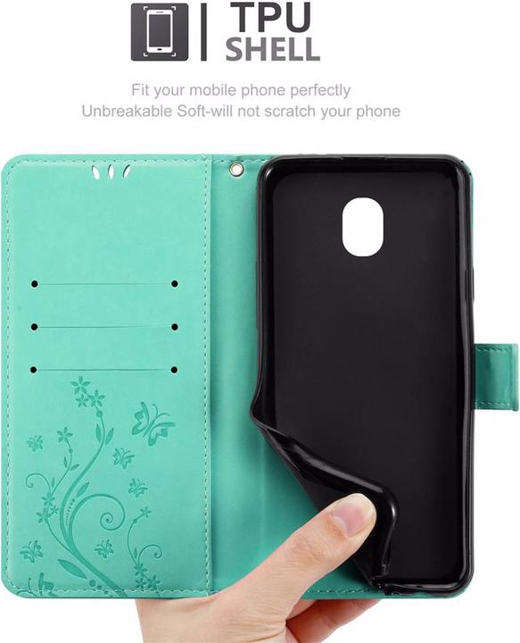 Produktbild Cadorabo Flower Book Cover (Samsung Galaxy J7 2018)