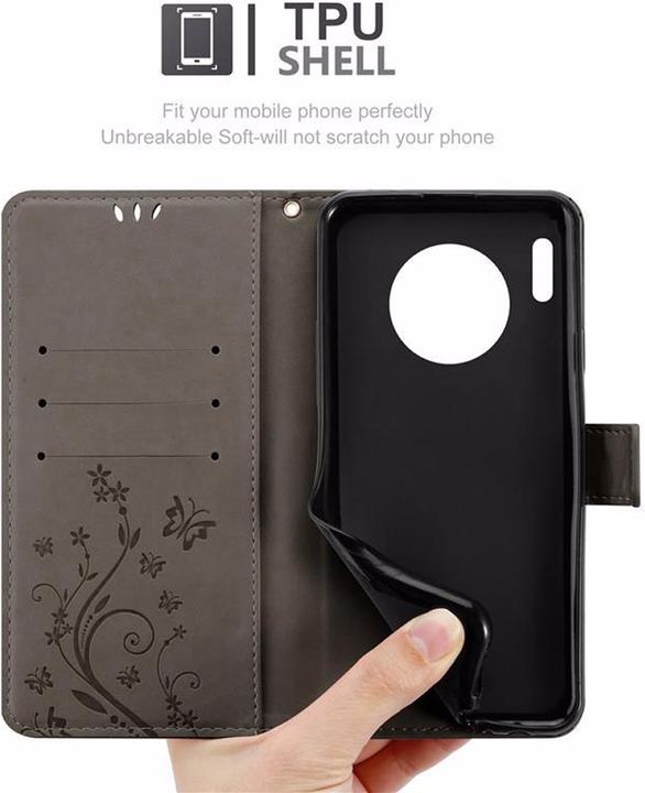 Actual product image Cadorabo Flower Book Cover (Mate 30 Pro)