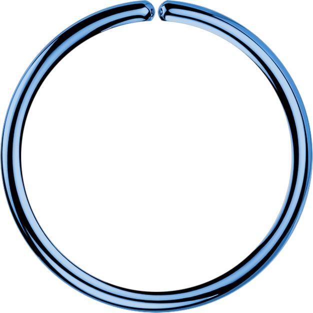 Produktbild Star Piercing Micro Piercing Ring dunkelblau (Chirurgenstahl 316L, ohne Messing)