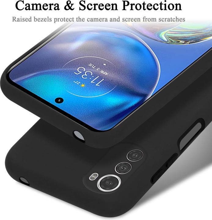 Actual product image Cadorabo TPU Liquid Silicone Case Cover for Motorola MOTO E32 4G / E32S (Motorola Moto E32s)