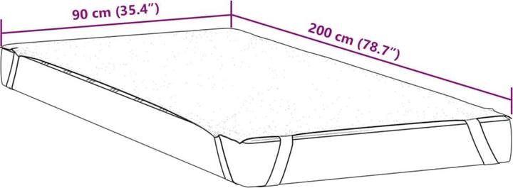 Actual product image VidaXL Matratzenschoner (90 x 200 cm)