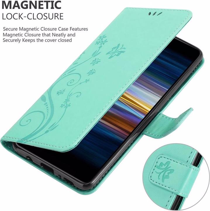 Actual product image Cadorabo Flower Book Cover (Sony Xperia L3)