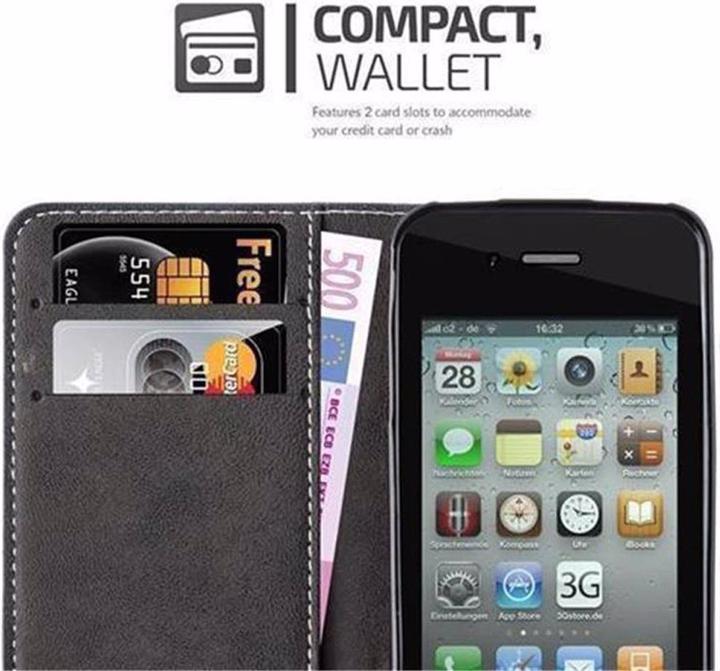 Productafbeelding Cadorabo Boek X Portemonnee Hoesje (LG G4s, Apple iPhone 4)