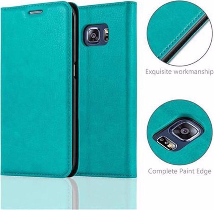 Actual product image Cadorabo Book Invisible Magnet Cover (Samsung Galaxy S6 Edge)