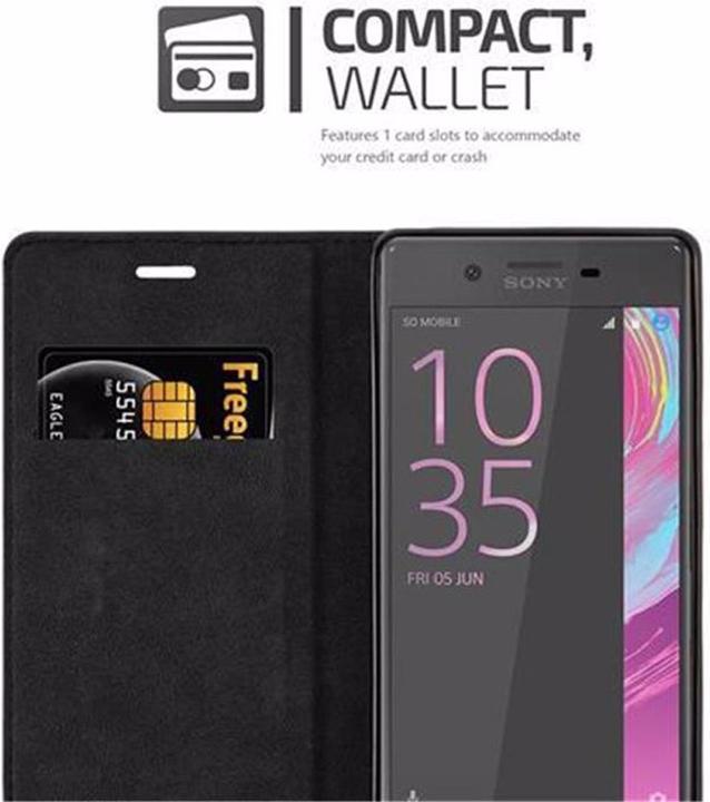 Actual product image Cadorabo Book Invisible Magnet Cover (Sony Xperia X)
