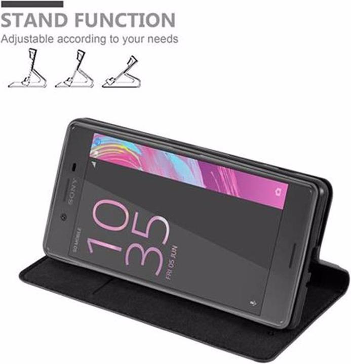 Actual product image Cadorabo Book Invisible Magnet Cover (Sony Xperia X)