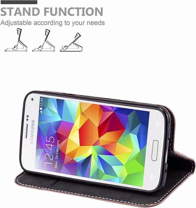 Actual product image Cadorabo Book X Wallet Cover (Samsung Galaxy S5 Mini, Samsung Galaxy S5 Mini Duos)