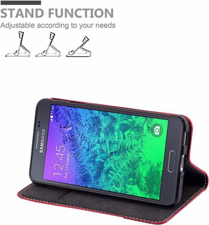Actual product image Cadorabo Book X Wallet Cover (Samsung Galaxy Alpha)